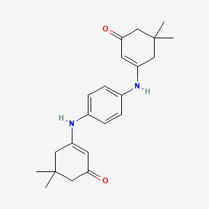3-((4-((5,5-Dimethyl-3-oxocyclohex-1-enyl)amino)phenyl)amino)-5,5-dimethylcyclohex-2-EN-1-one