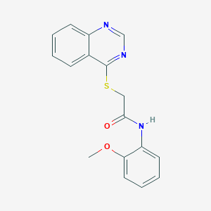 N-(2-methoxyphenyl)-2-(quinazolin-4-ylthio)acetamide