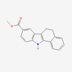 molecular formula C18H15NO2 B2875773 methyl5H,6H,11H-benzo[a]carbazole-8-carboxylate CAS No. 2305049-12-9