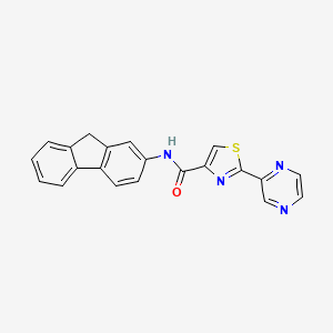 N-(9H-fluoren-2-yl)-2-(pyrazin-2-yl)thiazole-4-carboxamide
