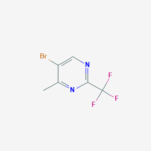 molecular formula C6H4BrF3N2 B2875793 5-Bromo-4-methyl-2-(trifluoromethyl)pyrimidine CAS No. 1100767-04-1