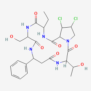 molecular formula C25H33Cl2N5O7 B2875808 Astin A CAS No. 151201-75-1