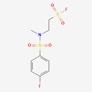 B2875816 2-[[(4-Fluorophenyl)sulfonyl](methyl)amino]ethanesulfonyl fluoride CAS No. 877964-15-3