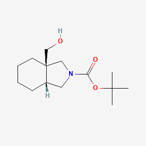 molecular formula C14H25NO3 B2875842 Tert-butyl (3aR,7aR)-7a-(hydroxymethyl)-3,3a,4,5,6,7-hexahydro-1H-isoindole-2-carboxylate CAS No. 2377004-50-5