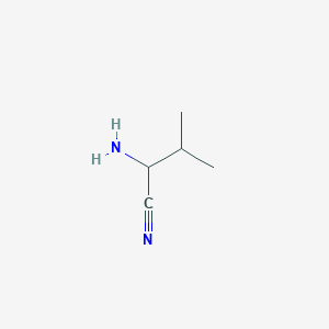 molecular formula C5H10N2 B2875924 2-Amino-3-methylbutanenitrile CAS No. 4475-96-1