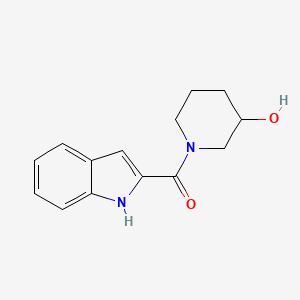 molecular formula C14H16N2O2 B2875982 1-(1H-indole-2-carbonyl)piperidin-3-ol CAS No. 1154154-79-6