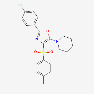 2-(4-Chlorophenyl)-5-(piperidin-1-yl)-4-tosyloxazole