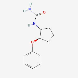 molecular formula C12H16N2O2 B2876022 rac-[(1R,2R)-2-phenoxycyclopentyl]urea,trans CAS No. 2408936-22-9