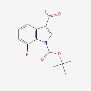 tert-Butyl 7-fluoro-3-formyl-1H-indole-1-carboxylate