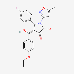 4-(4-ethoxybenzoyl)-5-(4-fluorophenyl)-3-hydroxy-1-(5-methylisoxazol-3-yl)-1H-pyrrol-2(5H)-one