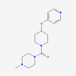 (4-Methylpiperazin-1-yl)(4-(pyridin-4-yloxy)piperidin-1-yl)methanone