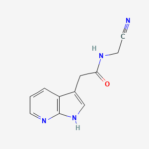 N-(Cyanomethyl)-2-(1H-pyrrolo[2,3-b]pyridin-3-yl)acetamide