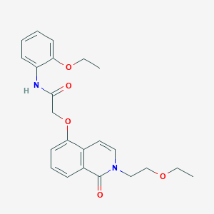 2-[2-(2-ethoxyethyl)-1-oxoisoquinolin-5-yl]oxy-N-(2-ethoxyphenyl)acetamide