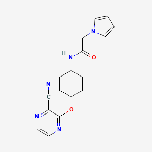 N-((1r,4r)-4-((3-cyanopyrazin-2-yl)oxy)cyclohexyl)-2-(1H-pyrrol-1-yl)acetamide