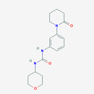 1-(3-(2-oxopiperidin-1-yl)phenyl)-3-(tetrahydro-2H-pyran-4-yl)urea