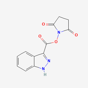1-[(1H-indazol-3-ylcarbonyl)oxy]pyrrolidine-2,5-dione