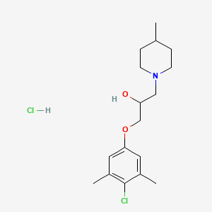 1-(4-Chloro-3,5-dimethylphenoxy)-3-(4-methylpiperidin-1-yl)propan-2-ol hydrochloride
