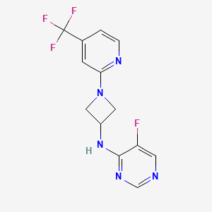 5-Fluoro-N-[1-[4-(trifluoromethyl)pyridin-2-yl]azetidin-3-yl]pyrimidin-4-amine
