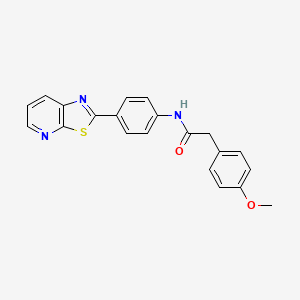 2-(4-methoxyphenyl)-N-(4-(thiazolo[5,4-b]pyridin-2-yl)phenyl)acetamide