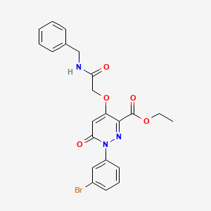 Ethyl 4-(2-(benzylamino)-2-oxoethoxy)-1-(3-bromophenyl)-6-oxo-1,6-dihydropyridazine-3-carboxylate