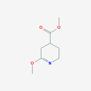 molecular formula C8H13NO3 B2876096 Methyl 6-methoxy-2,3,4,5-tetrahydropyridine-4-carboxylate CAS No. 1446412-17-4
