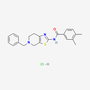 N-(5-benzyl-4,5,6,7-tetrahydrothiazolo[5,4-c]pyridin-2-yl)-3,4-dimethylbenzamide hydrochloride