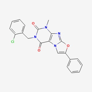 3-(2-chlorobenzyl)-1-methyl-7-phenyloxazolo[2,3-f]purine-2,4(1H,3H)-dione