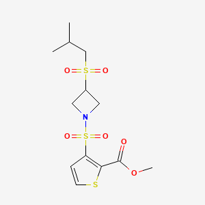 Methyl 3-((3-(isobutylsulfonyl)azetidin-1-yl)sulfonyl)thiophene-2-carboxylate