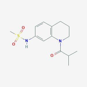 N-(1-isobutyryl-1,2,3,4-tetrahydroquinolin-7-yl)methanesulfonamide