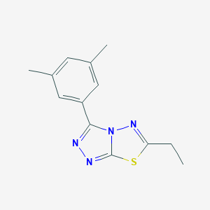 molecular formula C13H14N4S B287616 3-(3,5-Dimethylphenyl)-6-ethyl[1,2,4]triazolo[3,4-b][1,3,4]thiadiazole 