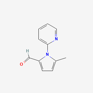 B2876185 5-methyl-1-(pyridin-2-yl)-1H-pyrrole-2-carbaldehyde CAS No. 932186-12-4