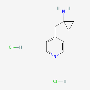 molecular formula C9H14Cl2N2 B2876231 1-(Pyridin-4-ylmethyl)cyclopropanamine dihydrochloride CAS No. 2251054-08-5