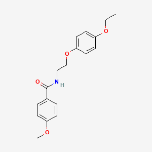 molecular formula C18H21NO4 B2876269 N-[2-(4-ethoxyphenoxy)ethyl]-4-methoxybenzamide CAS No. 1170934-01-6