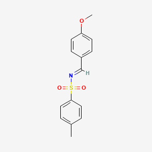 molecular formula C15H15NO3S B2876271 N-(4-Methoxybenzylidene)-4-methylbenzenesulfonamide CAS No. 135822-88-7