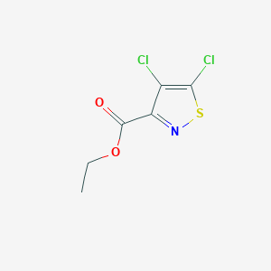 molecular formula C6H5Cl2NO2S B2876282 Ethyl 4,5-dichloroisothiazole-3-carboxylate CAS No. 296243-98-6