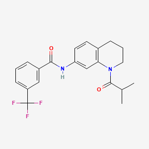 N-(1-isobutyryl-1,2,3,4-tetrahydroquinolin-7-yl)-3-(trifluoromethyl)benzamide