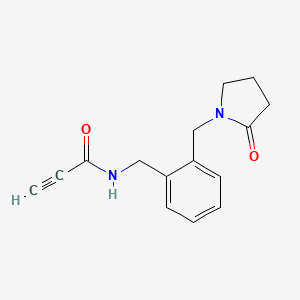 N-[[2-[(2-Oxopyrrolidin-1-yl)methyl]phenyl]methyl]prop-2-ynamide