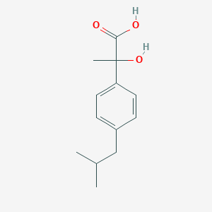 molecular formula C13H18O3 B028763 2-(4-Isobutylphenyl)-2-hydroxypropionic Acid CAS No. 60057-62-7