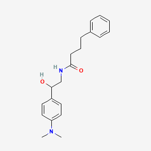 molecular formula C20H26N2O2 B2876343 N-(2-(4-(dimethylamino)phenyl)-2-hydroxyethyl)-4-phenylbutanamide CAS No. 1421458-00-5