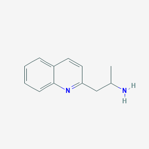 molecular formula C12H14N2 B2876364 1-(quinolin-2-yl)propan-2-amine CAS No. 68764-62-5