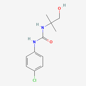 molecular formula C11H15ClN2O2 B2876393 1-(4-Chlorophenyl)-3-(1-hydroxy-2-methylpropan-2-yl)urea CAS No. 522660-63-5