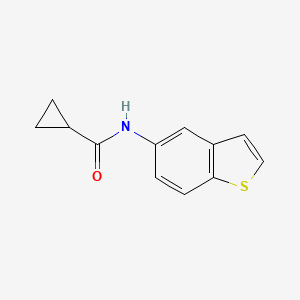 molecular formula C12H11NOS B2876458 N-(1-benzothiophen-5-yl)cyclopropanecarboxamide CAS No. 477539-46-1