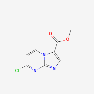 molecular formula C8H6ClN3O2 B2876536 Methyl 7-chloroimidazo[1,2-a]pyrimidine-3-carboxylate CAS No. 1909337-71-8