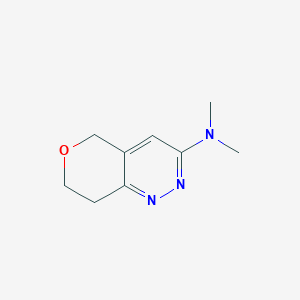molecular formula C9H13N3O B2876581 N,N-dimethyl-5H,7H,8H-pyrano[4,3-c]pyridazin-3-amine CAS No. 2320817-10-3