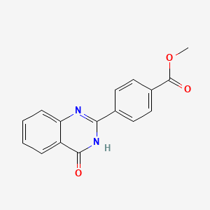 molecular formula C16H12N2O3 B2876600 Methyl 4-(4-oxo-3,4-dihydroquinazolin-2-YL)benzoate CAS No. 824423-63-4