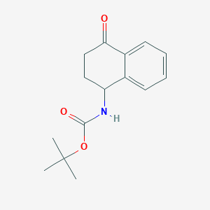 molecular formula C15H19NO3 B2876698 tert-Butyl (4-oxo-1,2,3,4-tetrahydronaphthalen-1-yl)carbamate CAS No. 1313021-93-0