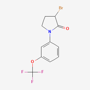 3-Bromo-1-[3-(trifluoromethoxy)phenyl]pyrrolidin-2-one