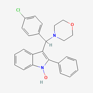 3-[(4-chlorophenyl)(morpholin-4-yl)methyl]-2-phenyl-1H-indol-1-ol