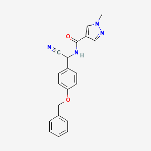 N-{[4-(benzyloxy)phenyl](cyano)methyl}-1-methyl-1H-pyrazole-4-carboxamide
