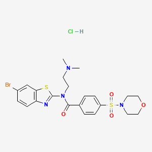 N-(6-bromobenzo[d]thiazol-2-yl)-N-(2-(dimethylamino)ethyl)-4-(morpholinosulfonyl)benzamide hydrochloride